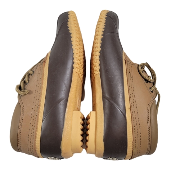 Superior Boot Company 3 eye Brown and Tan Duck Boots. Unisex. Women's size 9 - Picture 4 of 7